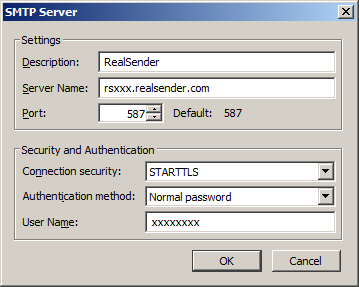 Thunderbird - Servidor SMTP