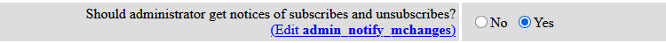¿Debería el administrador recibir notificaciones de las altas y bajas?