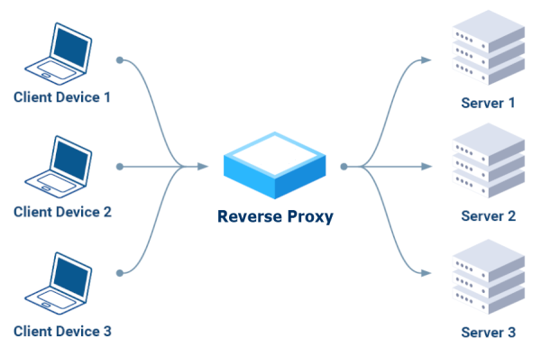 diagrama de un proxy inverso